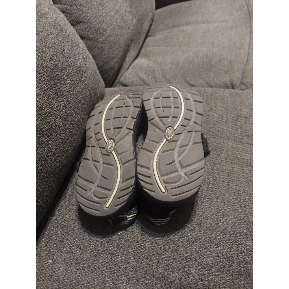Chaco Sandals ZX3 Classic Scatter Black/White Arch Support Women‎ Sz W8 Strappy